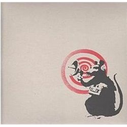 Banksy, Radar Rat, Screenprint on Record Jacket