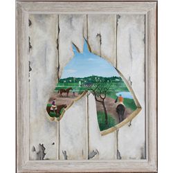 Lucien Mathelin, Tete de Cheval, Painting