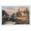 Image 1 : Thomas Kinkade, Sunset at Riverbend Farm, Offset Lithograph