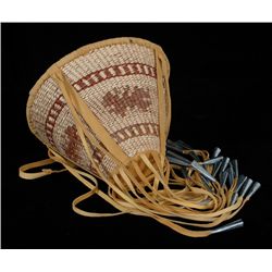 Apache Burden Basket ca. 1960 by Mary Jane Dudley 10 1/2" D. 7 1/2" H.  Fine Condition