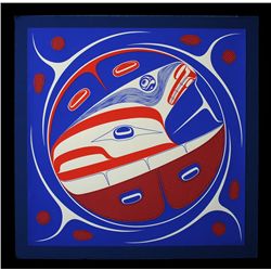 Robert Davidson Silkscreen "Foam Woman SE Wind" 1989  40"x 40"  Good Condition