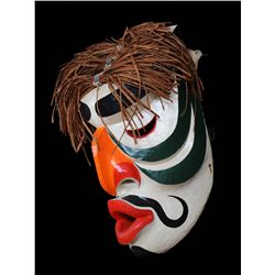 Kwagiulth Atlin Dance Mask, Dance Rigged 11 1/2" H. 7" W.  Good Condition
