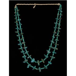 Navajo Two Strand Turquoise Necklace  Fine Condition