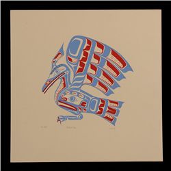 Two Ross Hunt Serigraphs; "Kwagiulth Loon" '86  120/200 and 122/200  17 1/2"x 17 1/2"  Both in Good