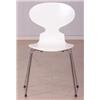 Image 1 : 4 stolar 3100, "7:an", vita, märkt: Fritz Hansen Made in Denmark 1999, design Arne Jacobsen....