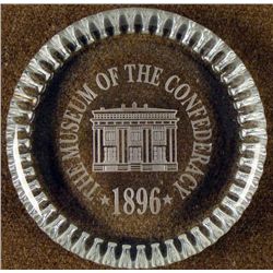 "THE MUSEUM OF THE CONFEDERACY 1896"-GLASS PAPER WEIGHT