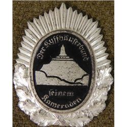 NAZI VETERAN LEADERS STARBURST MEDALLION FOR ARMBAND