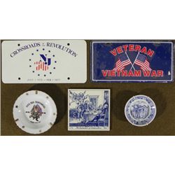 LOT OF 5 ITEMS CIVIL WAR-DEC OF INDEPENDENCE