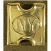 Image 1 : SPAN-AM WAR "NEW YORK" CANVAS AMMO BELT BUCKLE