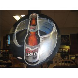 METAL COORS LIGHT SIGN