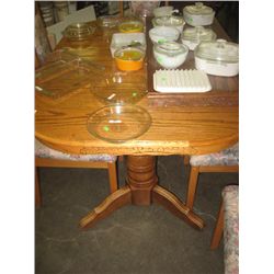 OAK DINING TABLE & LEAF