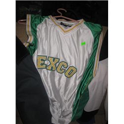 NYLON SHIRT - GREEN & WHITE