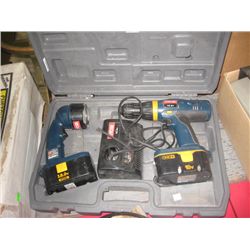 RYOBI DRILL SET - 18VOLT