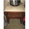 Image 1 : MARBLE TOP END TABLE