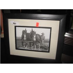 PRINT - HORSES PLOWING