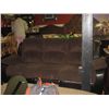 Image 1 : LEATHER & CORD RECLINING COUCH