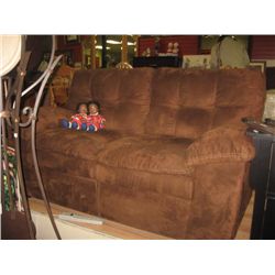 BROW SUEDE LOVE SEAT