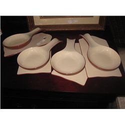 WONTON BOWLS & SANDWICH TRAYS - 4 SETS