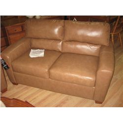 LEATHER COUCH - BROWN