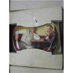COLLECTOR PLATE W/PAPERS & BOX