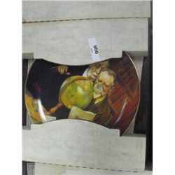 COLLECTOR PLATE W/PAPERS & BOX