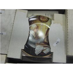 COLLECTOR PLATE W/PAPERS & BOX