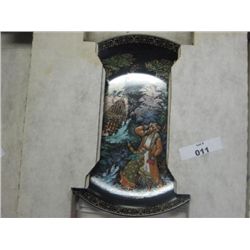 COLLECTOR PLATE W/PAPERS & BOX