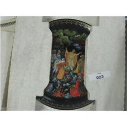 COLLECTOR PLATE W/PAPERS & BOX