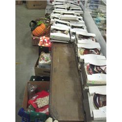 VINTAGE LONG WOOD BENCH