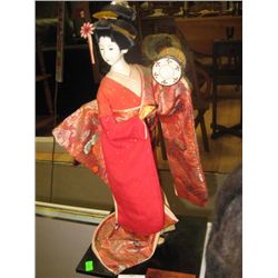 GEISHA DOLL ON STAND