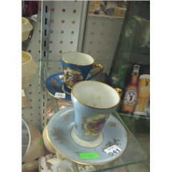 LIMOGES GOUDEVILLE CUP & SAUCER (2SETS)