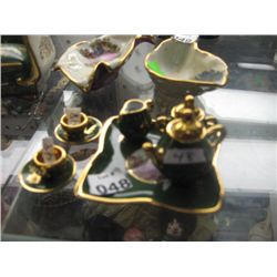 LIMOGES MINI TEA SET - 10PC - GRN