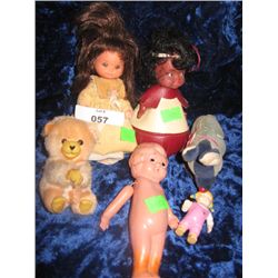 DOLLS ASSORTED & STUFFIES - 6PC