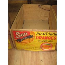 VINTAGE WOOD CRATE W/ LABEL