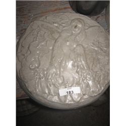 CONCRETE FIGURE - NEW - PLAQUE - FAIRY