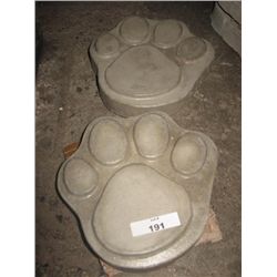 CONCRETE FIGURE - NEW - PAW - SMALL -2PC