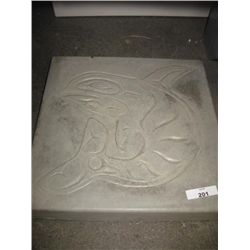 CONCRETE FIGURE - NEW - PLAQUE - WEST COAST WHALE