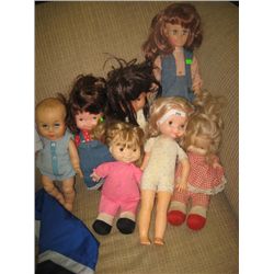 LOT OF OLD DOLLS