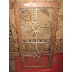 LEADED GLASS WINDOW