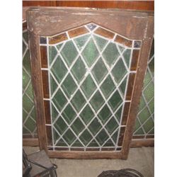 LEADED GLASS WINDOW