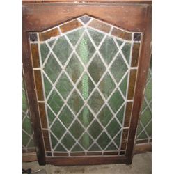 LEADED GLASS WINDOW