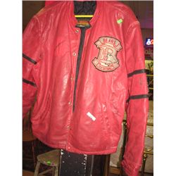 LEATHER JACKET - RED