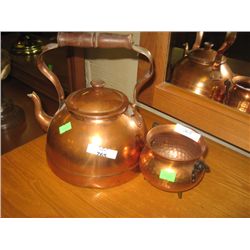 COPPER KETTLE & COPPER POT