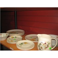 SHELF OF DISHES - JOHNSON BROS. ENGLAND, GERMAN, R