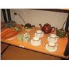 Image 1 : SHELF DISHWARE TEAPOTS ETC