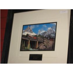 FRAMED PRINT  TRIPLE HEADER OVER KICKING HORSE