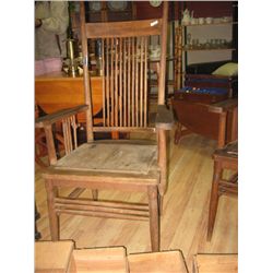 HIGH SPINDLE BACK CAPTAINS CHAIRS - EARLY 1900'S