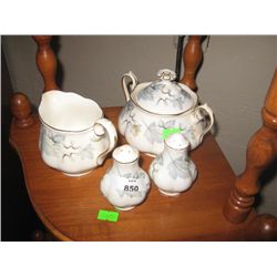 ROYAL ALBERT - SILVER MAPLE SERIES - CREAM/SUGAR &