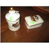 Image 1 : LIMOGES BATHROOM SET - DOG ON TOP