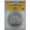 1798 Draped Bust Silver Dollar, ANACS EF-40 Details (Cleaned), *Large Eagle*